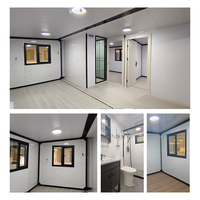 Rumah Kontainer Ekspansiabel Struktur Baja Modular Prefabrikasi Panel Sandwich 20Ft 40Ft Rumah Tinggal Portabel Modern