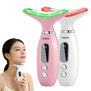 0728 Portable Facial Beauty Device Face and Neck <b>Massager</b> <b>Tools</b> with 4 Color Led Lights for Skin Care - Product Image 1