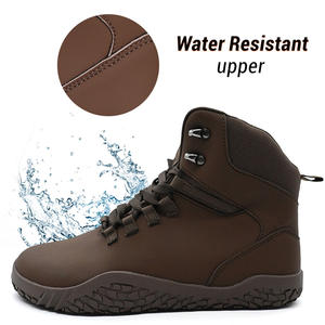 <span class=keywords><strong>Botas</strong></span> Minimalistas con Suela Zero Drop para Hombre y <span class=keywords><strong>Mujer</strong></span>, Zapatillas Deportivas Planas de Cuero PU, Impermeables - Product Image 3