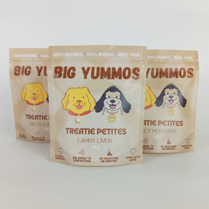 Özel baskı biyobozunur çevre dostu Pet gıda ambalaj çantası köpek bakımı kedi maması <span class=keywords><strong>Stand</strong></span> up fermuar kilitli çanta Mylar çantalar - Product Image 2