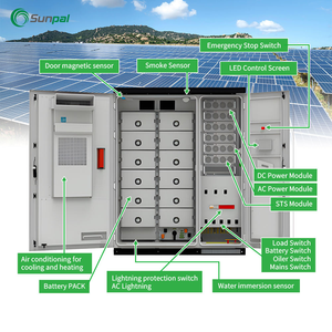 Sunpal thương mại 100kw 200Kw 500kw 1mW thương mại bess pin năng lượng Hệ thống lưu trữ điện dự phòng - Product Image 4