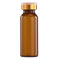 Pasokan pabrik 10ml botol kaca kecil Vial kaca gabus putih botol kosmetik kaca putih