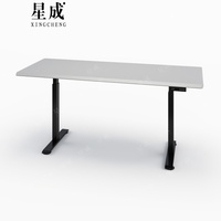 Bureau debout électrique moderne en MDF avec revêtement en poudre, table à hauteur réglable automatiquement, écologique, pour le bureau et le gaming