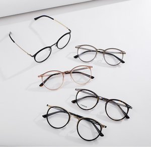Monturas de Gafas Ultraligeras al por Mayor de Fábrica, Montura Óptica Clásica de Forma Redonda, Gafas de Varios Colores en Stock - Product Image 2