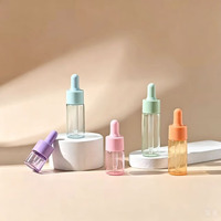 Mini Macaron 5ml 10ml 15ml 20ml Flacons compte-gouttes en verre colorés vides de 10ml pour échantillons d'huiles essentielles, sérums et cosmétiques portables