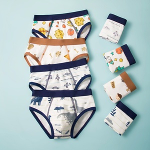 Calzoncillos para Niños de Algodón/Spandex, Construcción de Cuatro Agujas y <span class=keywords><strong>Seis</strong></span> Hilos, Etiqueta en el Cuello, Venta al por Mayor para Niños Mayores de Talla Mediana - Product Image 2