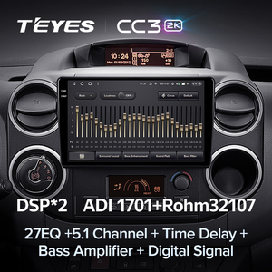<span class=keywords><strong>TEYES</strong></span> <span class=keywords><strong>CC3</strong></span> 2K para Citroen Berlingo 2 B9 2008-2019Radio de coche reproductor de vídeo Multimedia navegación estéreo GPS Android 10 No 2DIN - Product Image 4