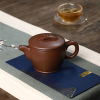 Théière Zisha de style chinois vintage en argile violette, style Hanwa, faite à la main, grande capacité, pour la préparation du thé, en céramique d'origine Yixing, ensemble de thé