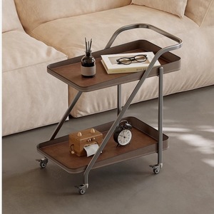 <span class=keywords><strong>Table</strong></span> d'appoint multifonctionnelle en métal minimaliste italienne, nouveau style, simple et luxueuse, petite <span class=keywords><strong>table</strong></span> à café sur roulettes - Product Image 5