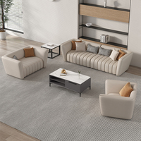 Ensemble de canapé inclinable moderne et confortable pour la maison et le bureau en cuir Meubles de réception personnalisés pour les hôtels