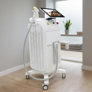 Máquina de Depilación Láser de Diodo 808nm con Enfriamiento por Hielo para Salón y Hogar, Certificación CE, Enchufe Estadounidense y Europeo - Product Image 1