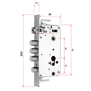 Serrure de porte intelligente TUYATTL de haute qualité, très vendue, en acier inoxydable 304, compatible Wi-Fi, pour portes en bois - Sécurité de niveau C - Product Image 3