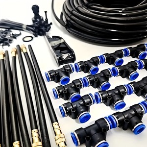Kit de Irrigação por Gotejamento F106, Sistema de Rega Automático, Micro Sprinklers Ajustáveis em 360 Graus, Conectores Rápidos para Tubos de Jardim - Product Image 1