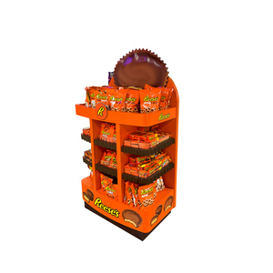 Displays Are Digital or <b>Physical</b> Promotions Pop Paper Food Cardboard Floor Display Rack Stands - Product Image 1