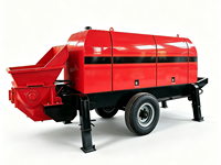 Pompe à béton électrique à commande électrique, facile à utiliser pour les travaux de coulage en intérieur et en extérieur