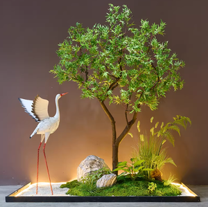 <span class=keywords><strong>Arbre</strong></span> d'érable artificiel pour intérieur et extérieur, ornement paysager pour salon, décoration végétale verte, scène de vitrine - Product Image 6