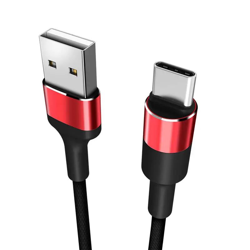 USB C Cable Data Transmission 2.4A Fast Charging High Purity Zinc Alloy USB To Type-C High Quality Fashion Cable