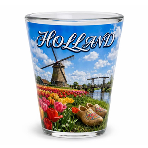 Logotipo personalizado PAÍSES BAJOS LANDMARKS shotglass Holland <span class=keywords><strong>Amsterdam</strong></span> souvenir shot glass - Product Image 2