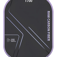 Ensemble complet de raquettes de pickleball en fibre de carbone T700