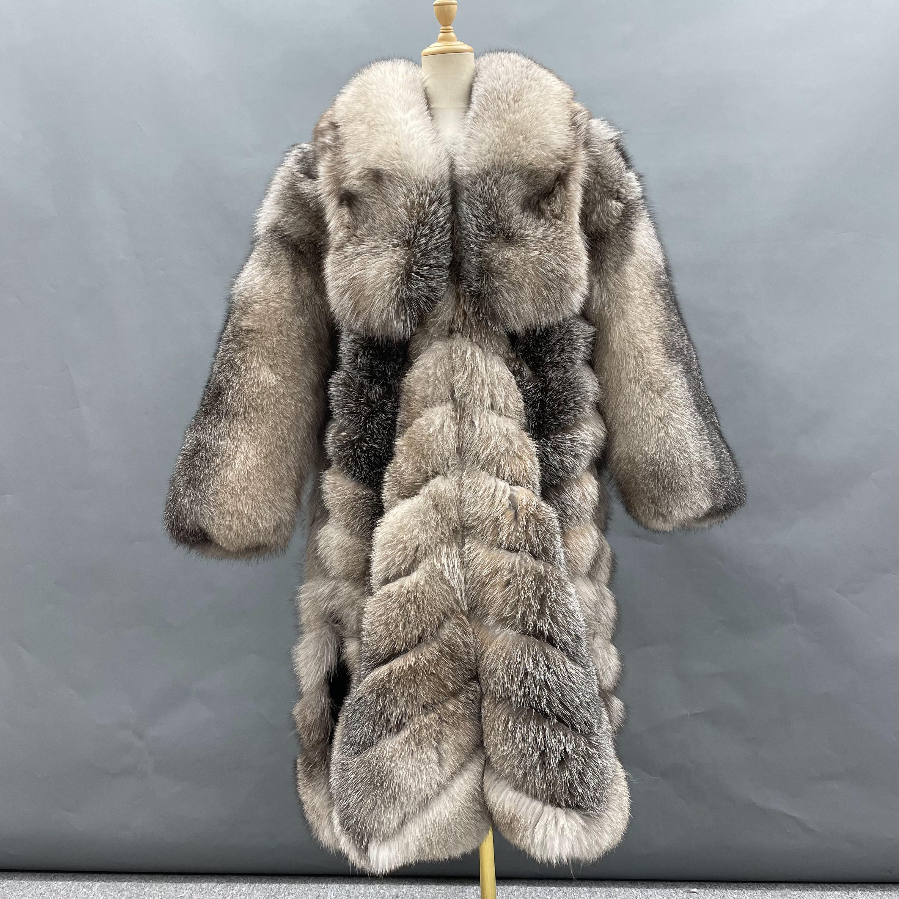 Shop Socialite Wear Top Quality Cross Fox Fur Coats