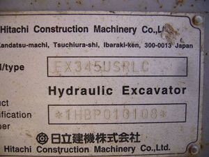 Petite excavatrice Caterpillar 360 d'occasion HITACHI EX345USRLC - Product Image 5