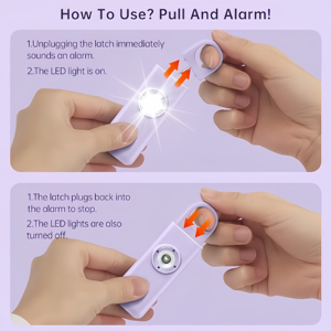 Personal Alarm 130Db, Emergency Safety Key <strong>Chain</strong> Night Workers Self-defense Security Alarm With Mini Led Flashlight - Product Image 2
