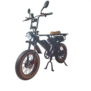 Bicicleta eléctrica de 52V, 2000W, Motor Dual Bafang, batería Dual, 44Ah, neumático grueso, suspensión completa, freno de aceite, marco de aleación de aluminio, bicicleta eléctrica rápida