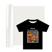 Vinyle de transfert thermique (HTV) mat et brillant pour sublimation, idéal pour tissus foncés/clair