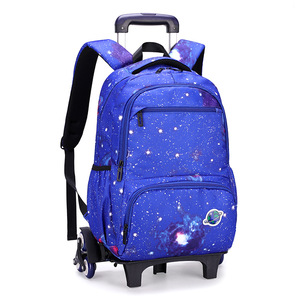 Unisex Waterproof Wheeled Trolley Travel Bag <b>Kids</b> School <b>Backpack</b> Trolley <b>Backpack</b> - Product Image 2