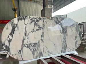 Weißer Marmor Preis Luxus Badezimmer Wand-und Boden dekoration Italienisches Arabe scato Vagli Weiß - Product Image 3