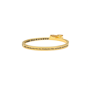 Fashion <b>Charm</b> <b>Bracelet</b> PVD Gold Plated 316L Stainless Steel Sustainable Resistant Design - Product Image 2