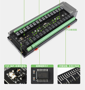 Aismartlink Waveshare Modbus RTU 8/16/32โมดูลรีเลย์อินเทอร์เฟซอุตสาหกรรมเกรดแยกอินเตอร์เฟซ RS485ป้องกันแบบ PLC - Product Image 2