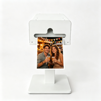 Nouveau design, support d'impression portable en métal, étanche, avec contrôle sans fil, connectivité USB, support d'impression instantanée réglable en métal