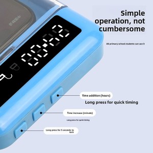 Portable Self-control Self-discipline Learning Study Student Quit Mobile Smart Phone Timer <b>Lock</b> <b>Box</b> 24 Hours Emergency Charging - Product Image 2