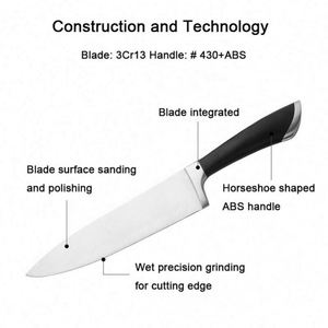 Double-Headed Stainless Steel Chef <b>Knife</b> Set Universal Meat & <b>Bread</b> Chopping Tool Factory Direct Multi Scenario Use - Product Image 4