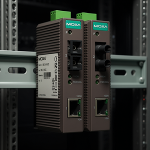 Convertidor Ethernet a Fibra Óptica Moxa IMC-21-M-ST, 100m SF/SM Monomodo, 10/100Mbps Industrial - Product Image 3