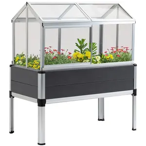 제기 정원 침대 야채 꽃 컨테이너 PC 온실 커버