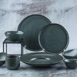 Piatti per la cena in porcellana Color smalto rustico piatti per <span class=keywords><strong>cappelli</strong></span> da ristorante all'ingrosso piatti profondi in ceramica per insalata di <span class=keywords><strong>Pasta</strong></span> - Product Image 6