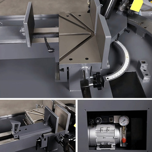 Certifié CE Shandong Mingchuang CNC Horizontal Métal <span class=keywords><strong>Scie</strong></span> <span class=keywords><strong>à</strong></span> <span class=keywords><strong>ruban</strong></span> Machine 0-60 Degrés Angle De Coupe Manuel Tension Lame Gear Core - Product Image 4