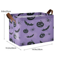 Cesta de Armazenamento com Tema de Fantasma de Halloween, Caixa de Doces, Cesta de Armazenamento para Festa de Abóbora