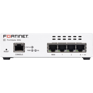 ไฟร์วอลล์ Fortinet FG-30G รุ่นใหม่ พร้อม IPS/AV/SD-WAN ความเร็วส่งข้อมูล 2.5 Gbps รองรับ 500,000 เซสชัน เหมาะสำหรับธุรกิจขนาดเล็กและขนาดกลาง สำนักงานสาขา และ VPN - Product Image 1
