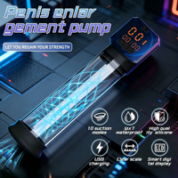 Automatische Saug-Vakuumpumpen Vergrößerer Trainingsgerät Männliche Masturbation Upgrade LCD Erwachsenenspielzeug Elektrische Penispumpe Sexspielzeug für Männer