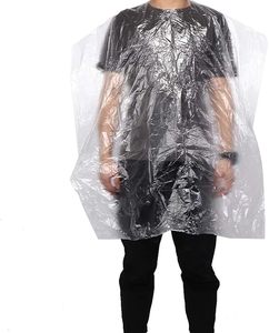 Capa desechable para peluquería, 50 unidades, delantal impermeable desechable para corte de pelo, capa para peluquería, capa antiestática para corte de pelo - Product Image 1