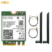 Intel AX210 Killer AX1675x Wi-Fi 6E 802.11AX double bande 2.4GHz/5GHz/6GHz 5374Mbps BT 5.2 interne ordinateur portable M.2 NGFF carte WiFi