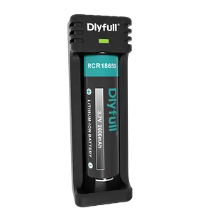 Dlyfull U1 단일 슬롯 USB 리튬 이온 배터리 충전기 빠른 충전기 리튬 18650 10440 10450 21700 26650 17335 배터리