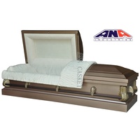 Ataúd Metálico Estilo Americano ANA, Blanco, Económico, al Mejor Precio, Artículos Funerarios