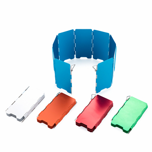 แผ่นบังลมเตาแก๊สอะลูมิเนียมน้ำหนักเบาแบบพกพาสำหรับเตาบิวเทน - Product Image 1