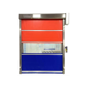 Ventanas transparentes a prueba de polvo Empalme Color Apilamiento Control inteligente de PVC Apertura rápida Puertas de alta velocidad <span class=keywords><strong>para</strong></span> fábrica - Product Image 1