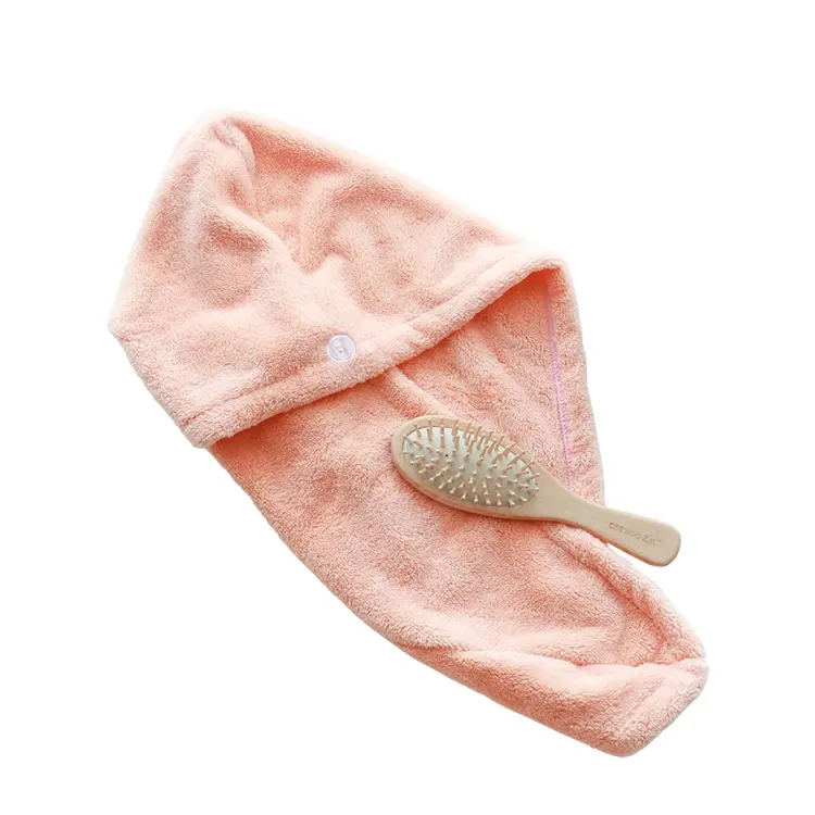 Bearfamily Thickened Soft Skin Friendly Quick Dry Microfiber Wrap Hair Drying Cap Towel