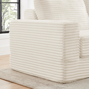 L-Shaped Modular Sectional Sofa Set Corduroy Cover Sofa <b>Bed</b> Modern Minimalist Style for Apartment & Hotel Use - Product Image 6